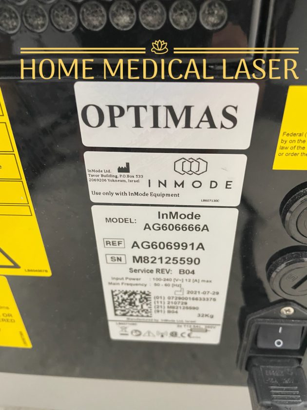 Inmode Optimas for sale with 3 Handpieces - Image 2